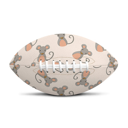 Little Rat Pattern Print Rugby Ball