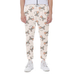 Little Rat Pattern Print Scuba Joggers
