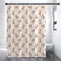 Little Rat Pattern Print Shower Curtain