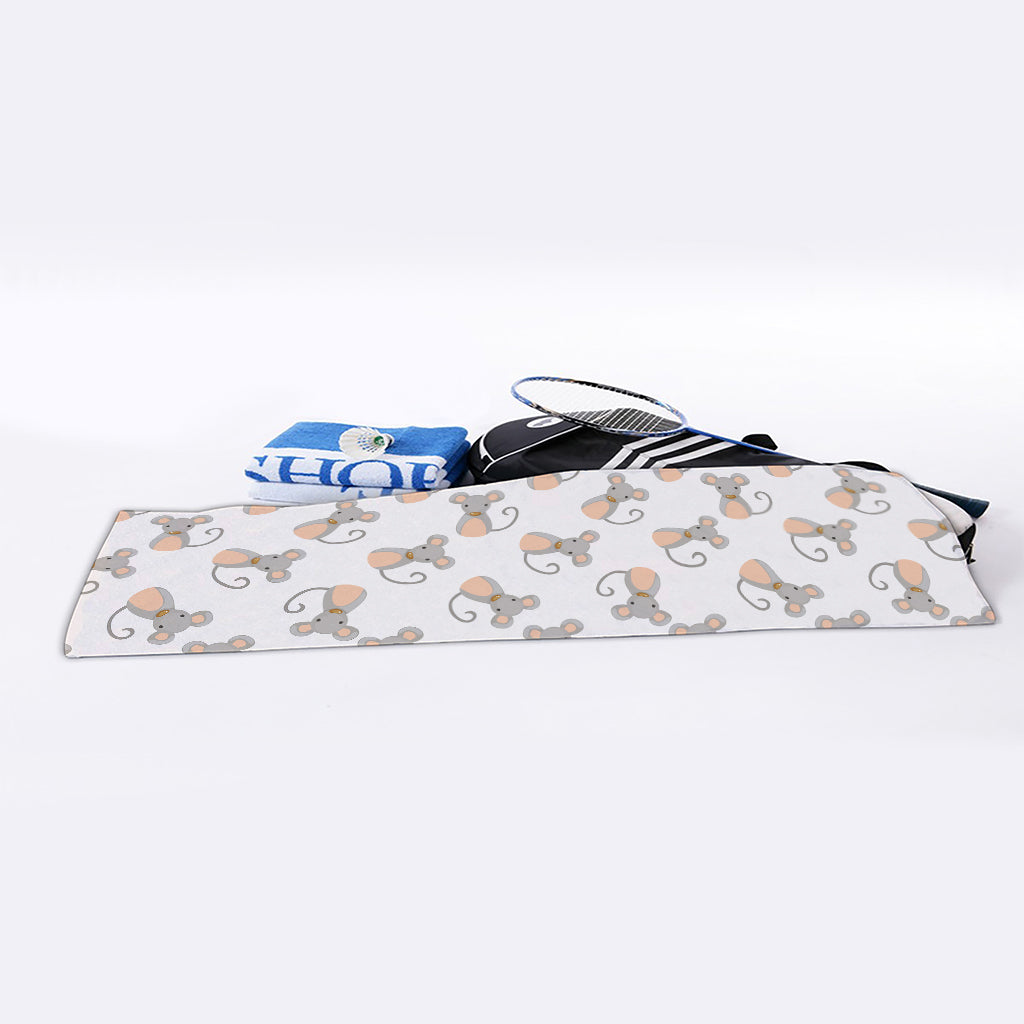 Little Rat Pattern Print Sports Towel