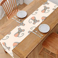 Little Rat Pattern Print Table Runner