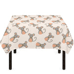 Little Rat Pattern Print Tablecloth