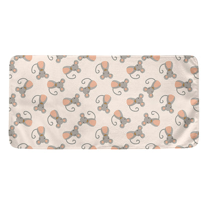 Little Rat Pattern Print Towel
