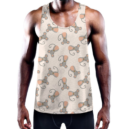 Little Rat Pattern Print Training Tank Top
