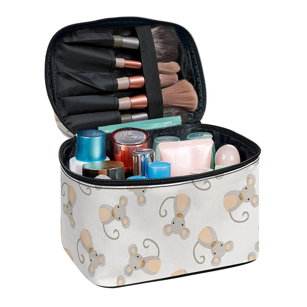 Little Rat Pattern Print Travel Makeup Bag