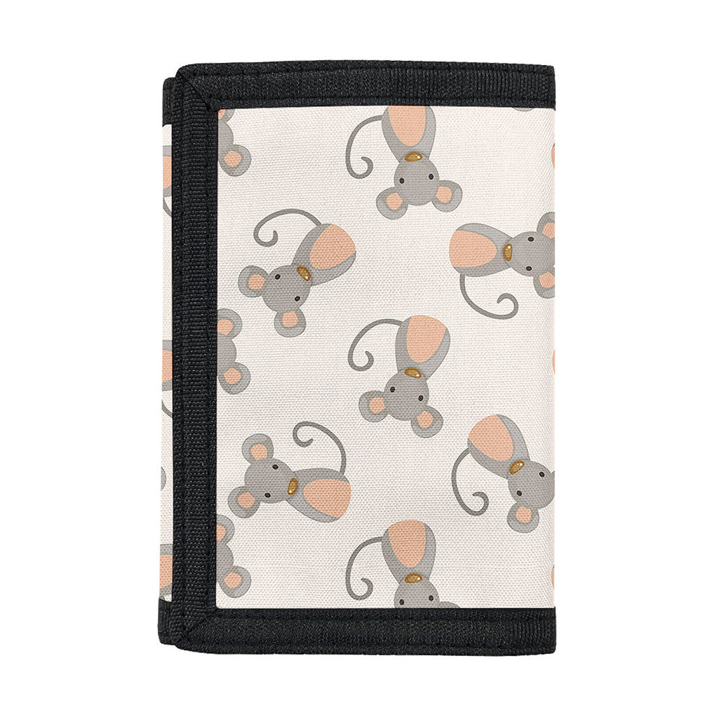 Little Rat Pattern Print Trifold Wallet