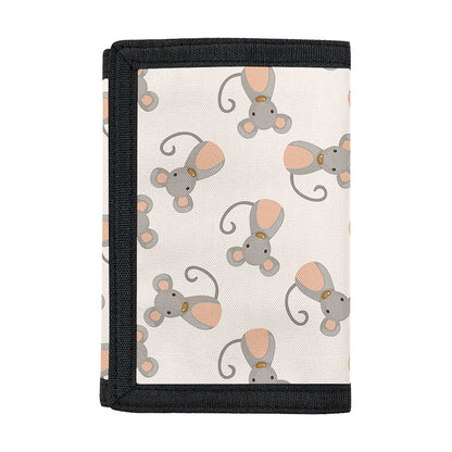 Little Rat Pattern Print Trifold Wallet