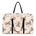 Little Rat Pattern Print Utility Tote Bag