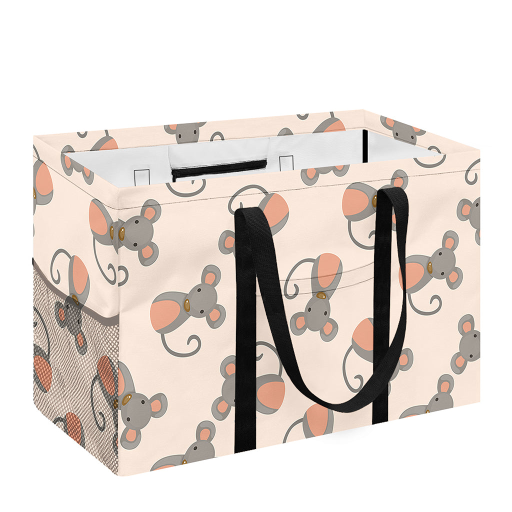 Little Rat Pattern Print Utility Tote Bag