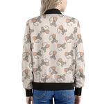 Little Rat Pattern Print Women's Bomber Jacket