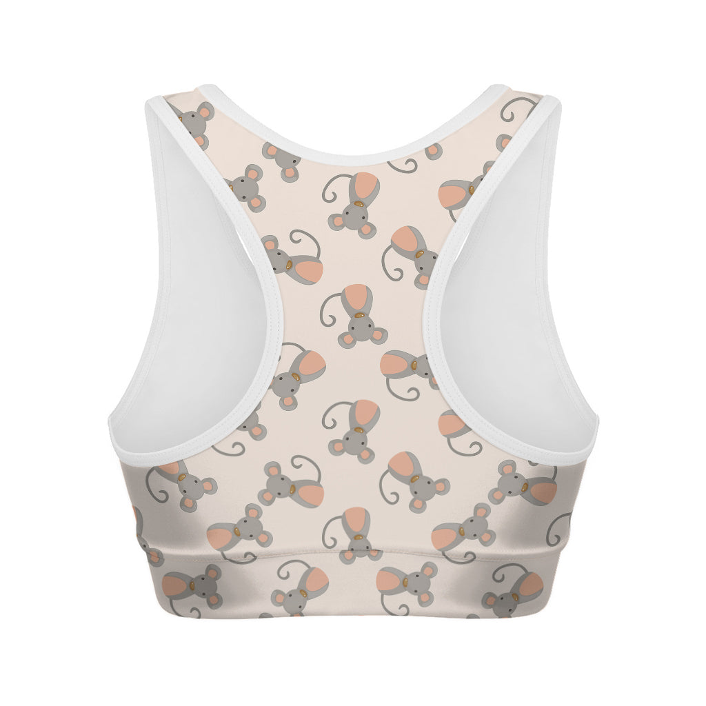 Little Rat Pattern Print Women's Sports Bra