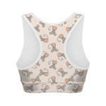Little Rat Pattern Print Women's Sports Bra