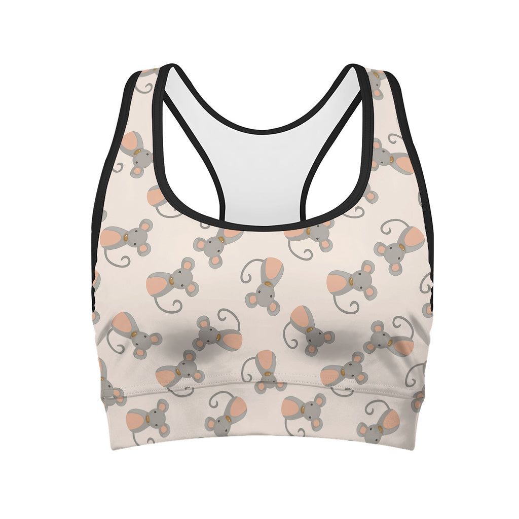 Little Rat Pattern Print Women's Sports Bra