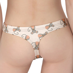 Little Rat Pattern Print Women's Thong