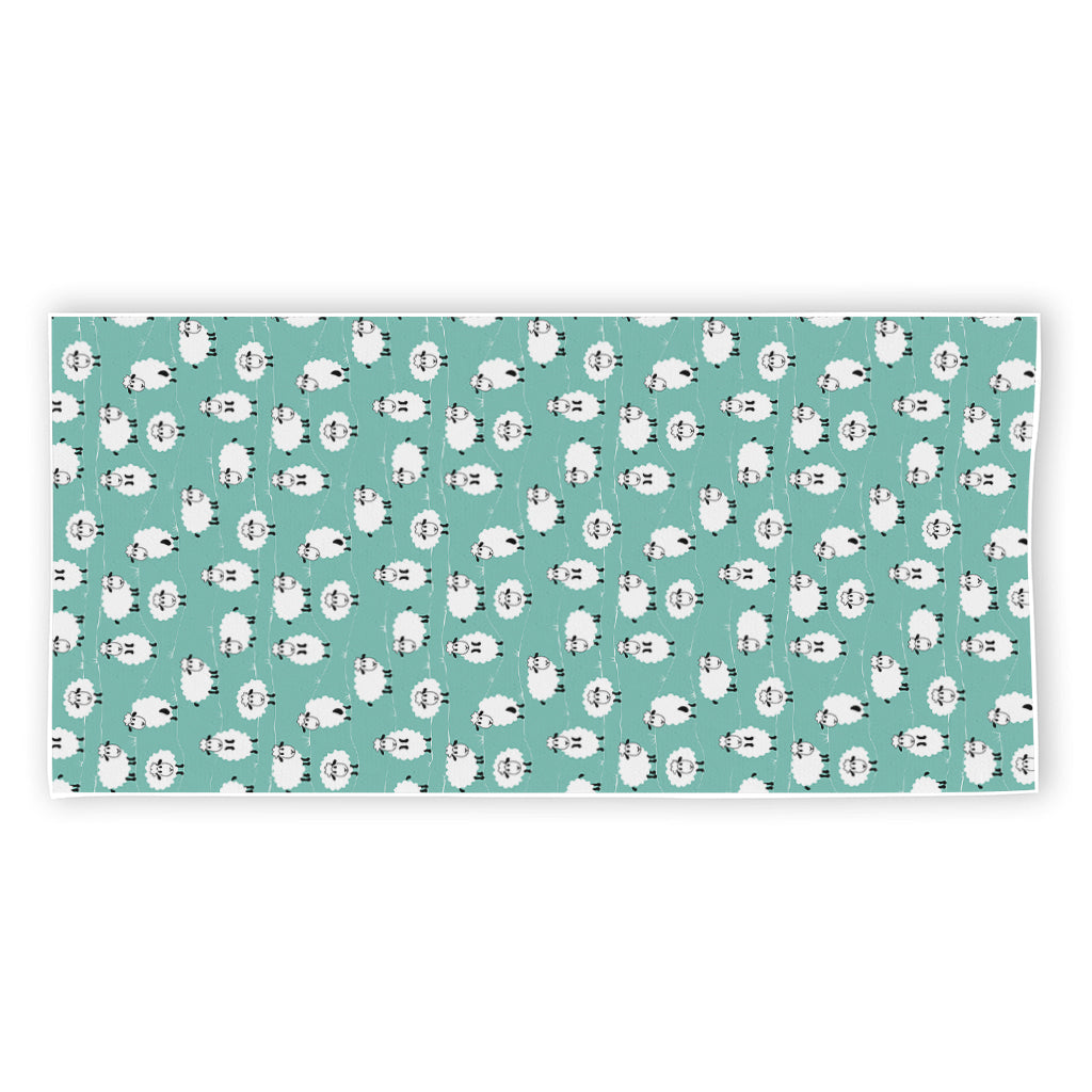 Little Sheep Pattern Print Beach Towel