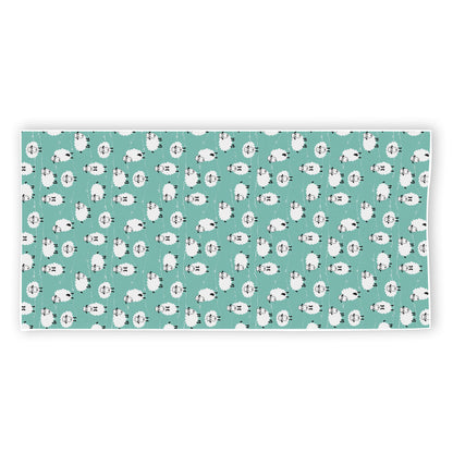 Little Sheep Pattern Print Beach Towel