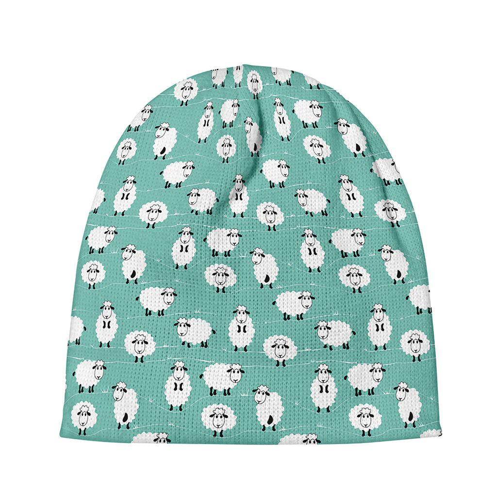 Little Sheep Pattern Print Beanie