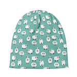Little Sheep Pattern Print Beanie