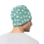 Little Sheep Pattern Print Beanie