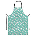 Little Sheep Pattern Print Bib Apron With Pocket