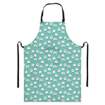 Little Sheep Pattern Print Bib Apron With Pocket