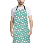 Little Sheep Pattern Print Bib Apron With Pocket