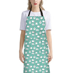 Little Sheep Pattern Print Bib Apron With Pocket