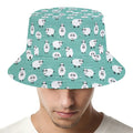 Little Sheep Pattern Print Bucket Hat