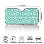 Little Sheep Pattern Print Car Windshield Sun Shade