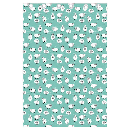 Little Sheep Pattern Print Curtain