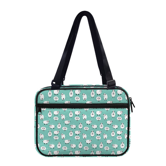 Little Sheep Pattern Print Double Strap Bible Bag