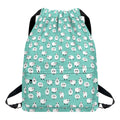 Little Sheep Pattern Print Drawstring Backpack