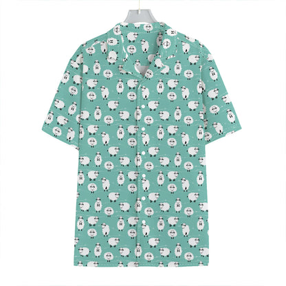 Little Sheep Pattern Print Hawaiian Shirt