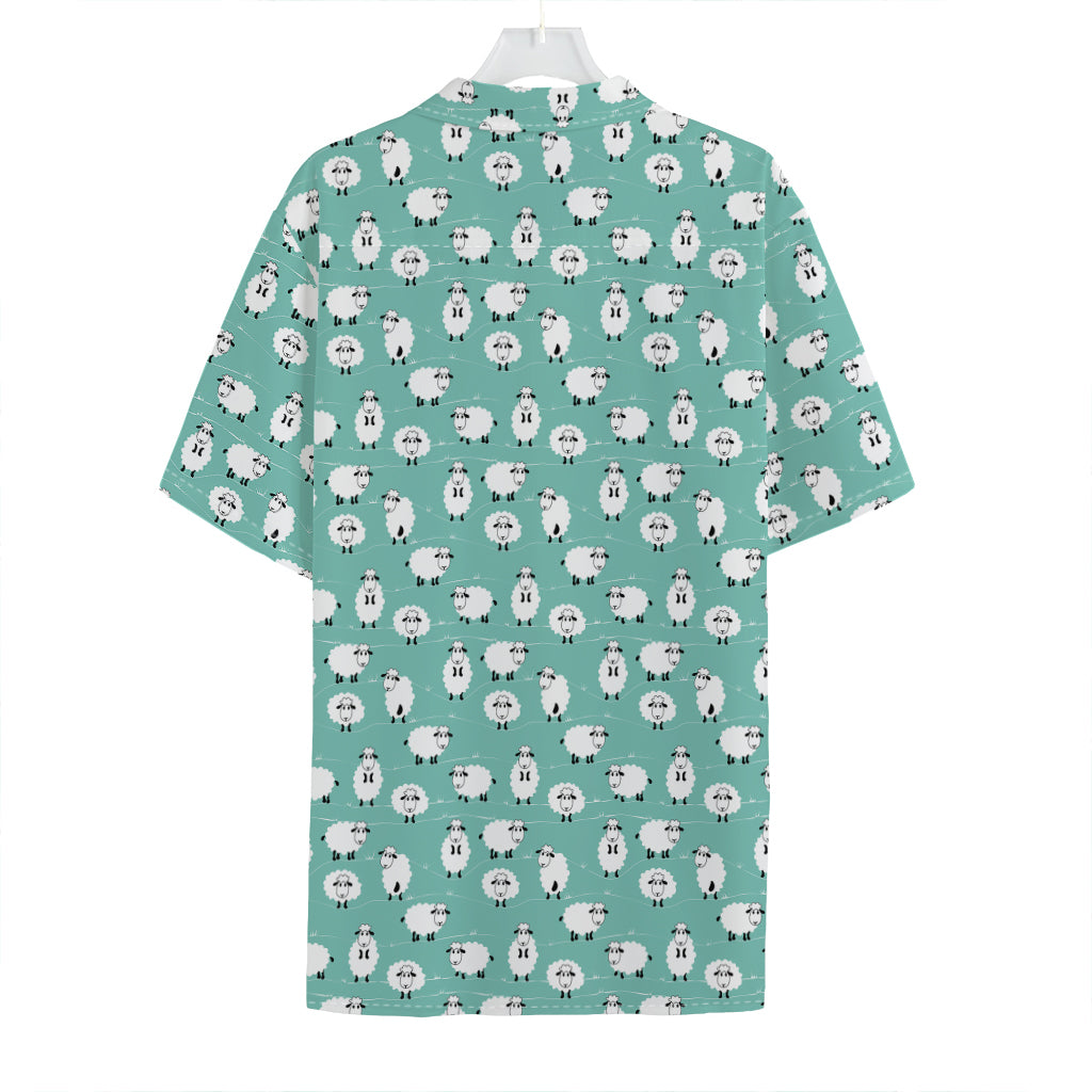 Little Sheep Pattern Print Hawaiian Shirt
