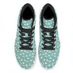 Little Sheep Pattern Print High Top Leather Sneakers