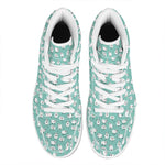 Little Sheep Pattern Print High Top Leather Sneakers