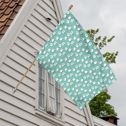 Little Sheep Pattern Print House Flag