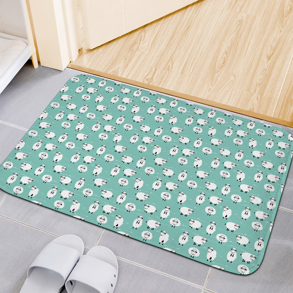 Little Sheep Pattern Print Indoor Door Mat