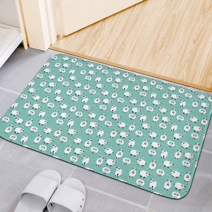Little Sheep Pattern Print Indoor Door Mat