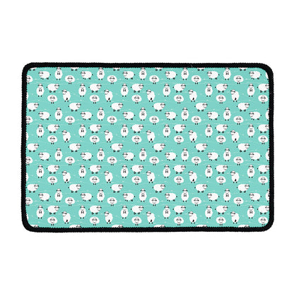 Little Sheep Pattern Print Kitchen Mat