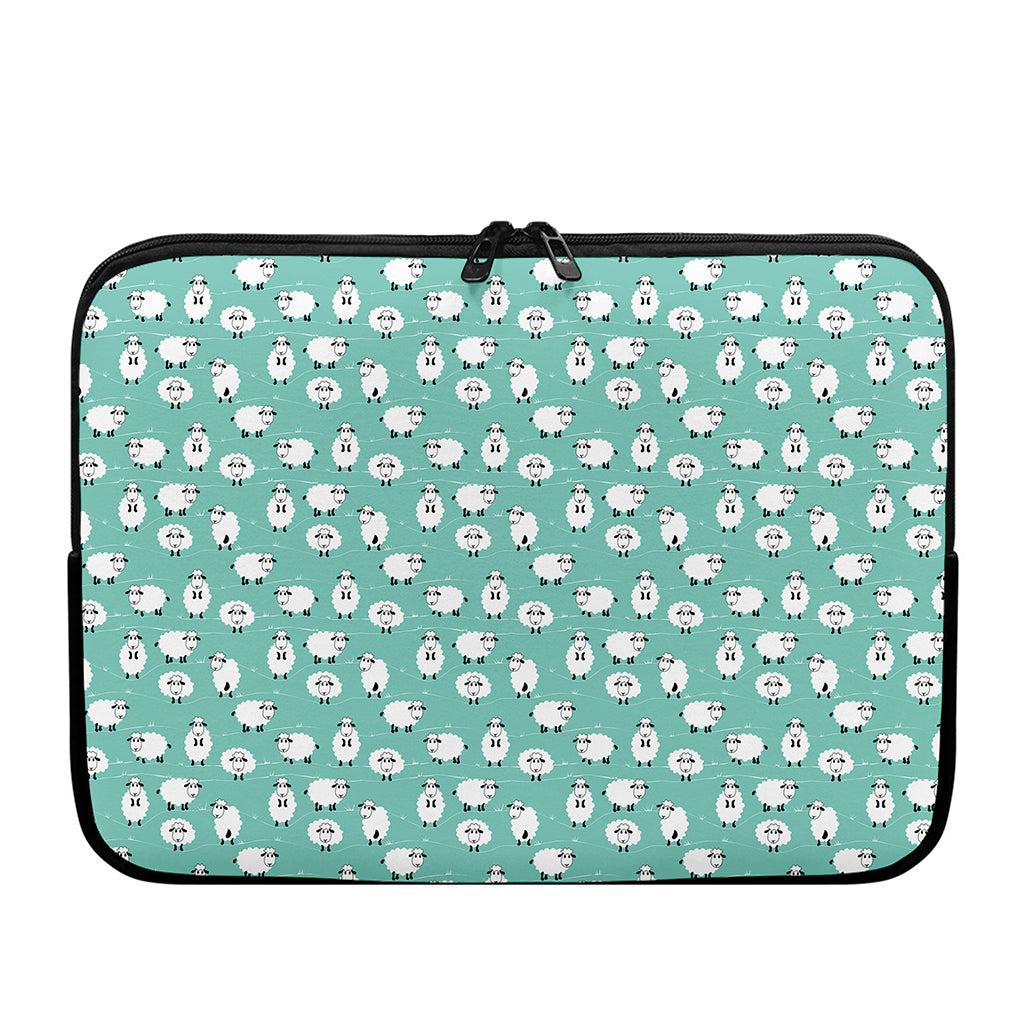 Little Sheep Pattern Print Laptop Sleeve