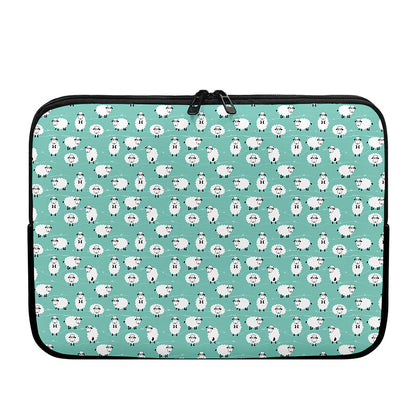 Little Sheep Pattern Print Laptop Sleeve