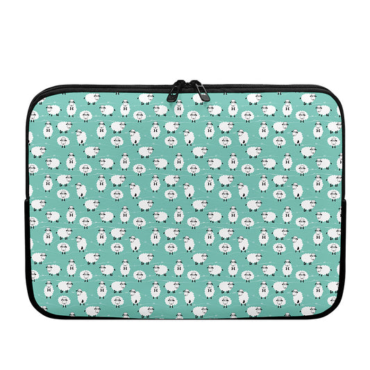 Little Sheep Pattern Print Laptop Sleeve