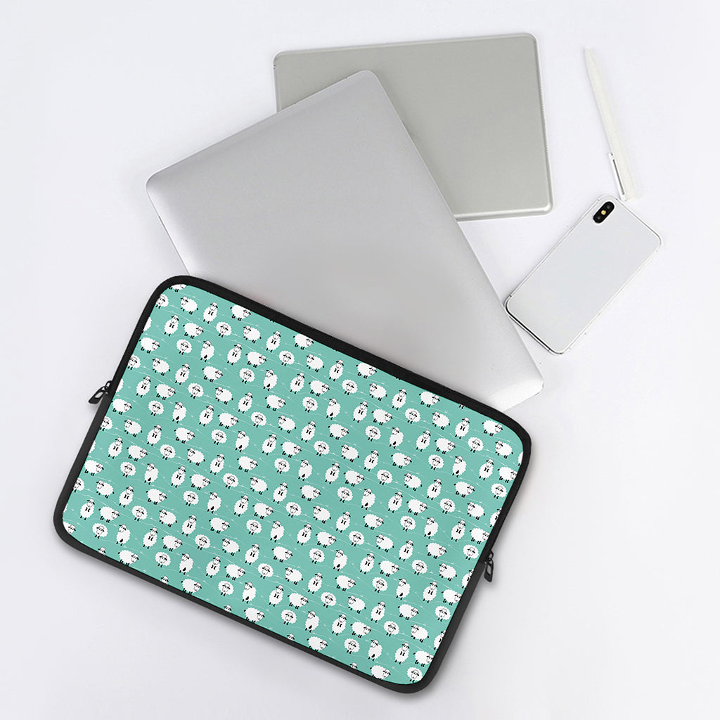 Little Sheep Pattern Print Laptop Sleeve