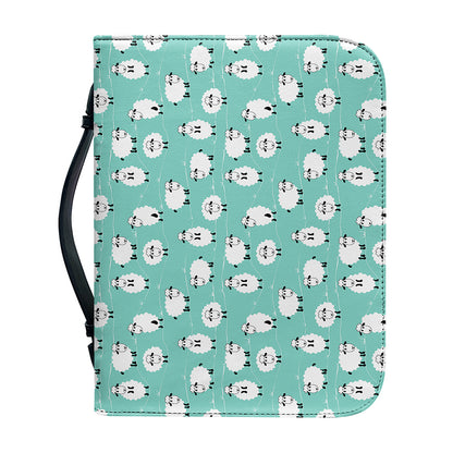 Little Sheep Pattern Print Leather Bible Cover