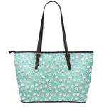Little Sheep Pattern Print Leather Tote Bag