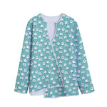 Little Sheep Pattern Print Long Sleeve Short Coat