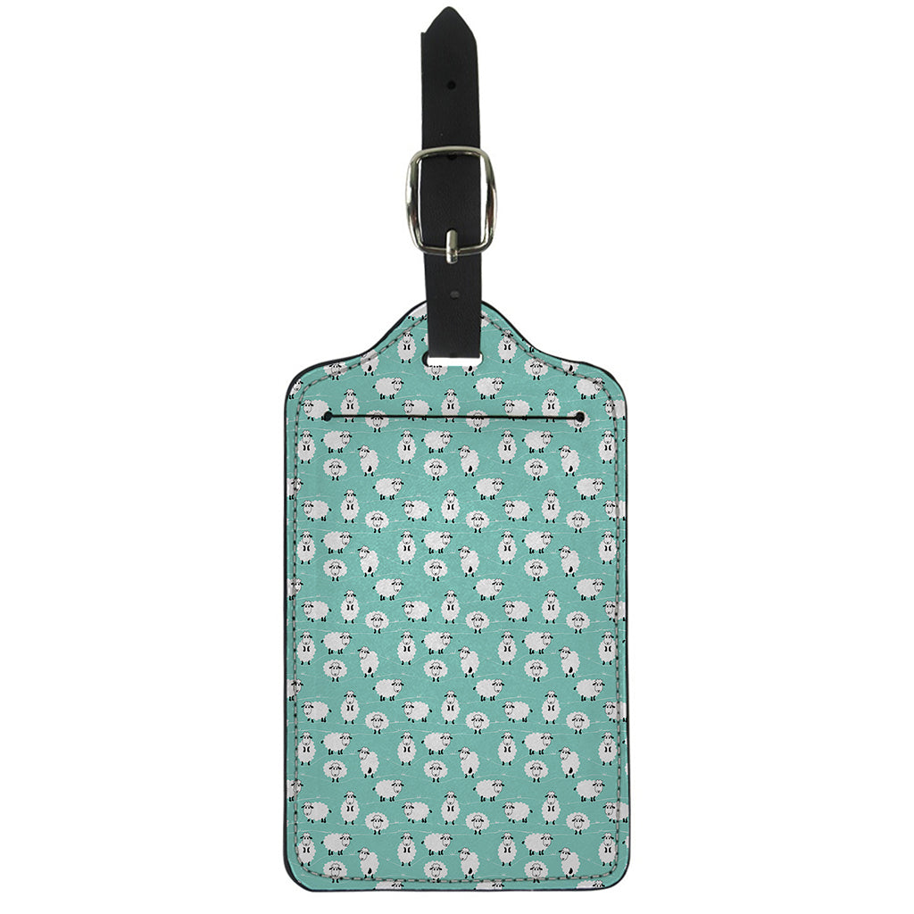 Little Sheep Pattern Print Luggage Tag