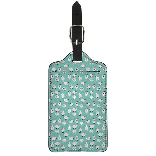 Little Sheep Pattern Print Luggage Tag