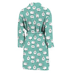 Little Sheep Pattern Print Men's Bathrobe